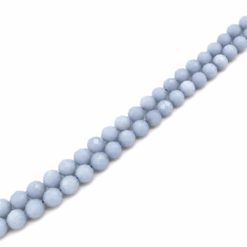 Gemstone Ékszer Gyöngyök, Angelite, DIY, világoskék, 6mm, Által értékesített Strand