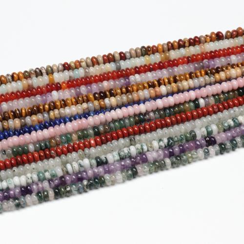Gemstone Smycken Pärlor, Ädelsten, Abacus, polerad, DIY & olika material för val, 2x4mm, 155PC/Strand, Säljs av Strand