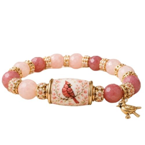 Natural Stone Bracelet with Zinc Alloy handmade fashion jewelry & for woman Length Approx 16 cm Sold By PC