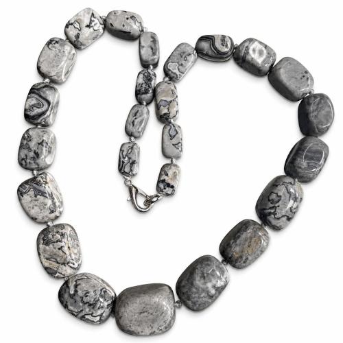 Gemstone Jewelry karoliai, Brangakmenis, Nereguliarus, įvairios medžiagos pasirinkimas & unisex, beads size 18*25-10*14mm, Ilgis Apytiksliai 40 cm, Pardavė PC
