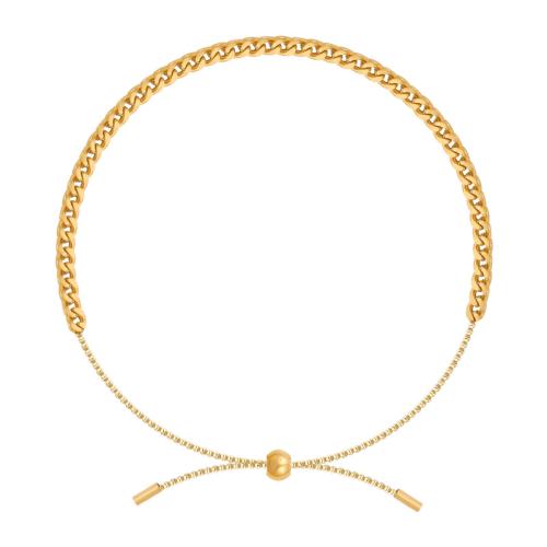 304 Stainless Steel Bracelet plated fashion jewelry & adjustable & for woman Length Approx 15-22 cm Sold By PC