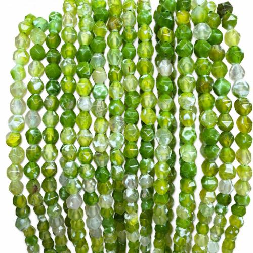 Fire Agate Bead, Rhombus, polerad, Star Cut Faceted & DIY & olika storlek för val, fler färger för val, Säljs av Strand