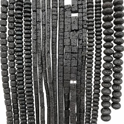 Contas de Lava Natural, Rochas vulcânicas, DIY & tamanho diferente para a escolha, vendido para Aprox 38 cm Strand