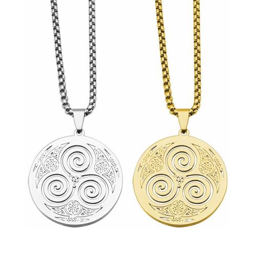 304 Stainless Steel Necklace plated fashion jewelry & for man & hollow Length Approx 50 cm Sold By PC