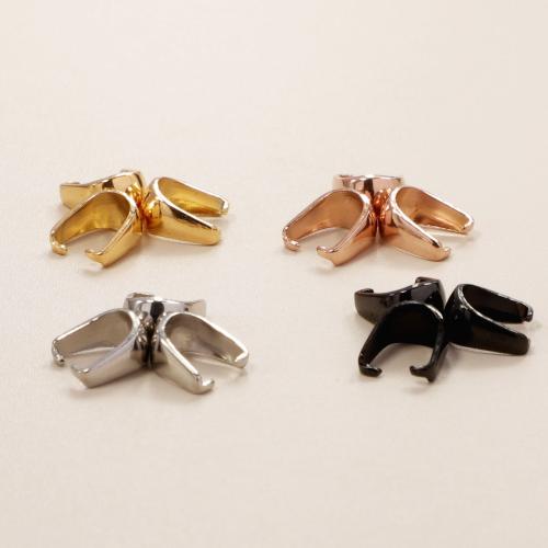 Nerezová ocel Pinch Bail, 304 Stainless Steel, leštěný & DIY, více barev na výběr, 8x4mm, Prodáno By PC