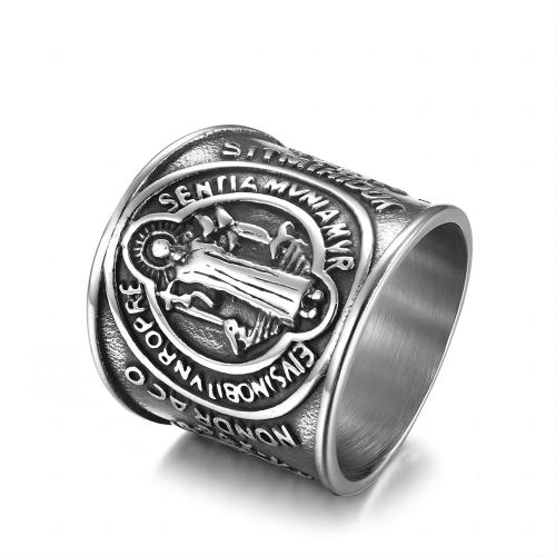 304 Stainless Steel Finger Ring plated vintage & for man US Ring Sold By PC