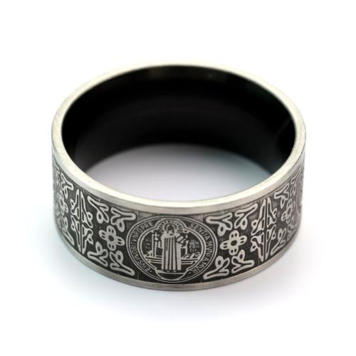 304 rustfrit stål Fingerring, poleret, Vintage & forskellig størrelse for valg & for mennesket, oprindelige farve, Størrelse:7-14, Solgt af PC