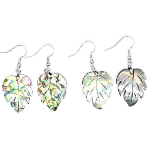 Shell Buail Earring, Leaf, stíleanna éagsúla do rogha & do bhean, Díolta De réir Péire