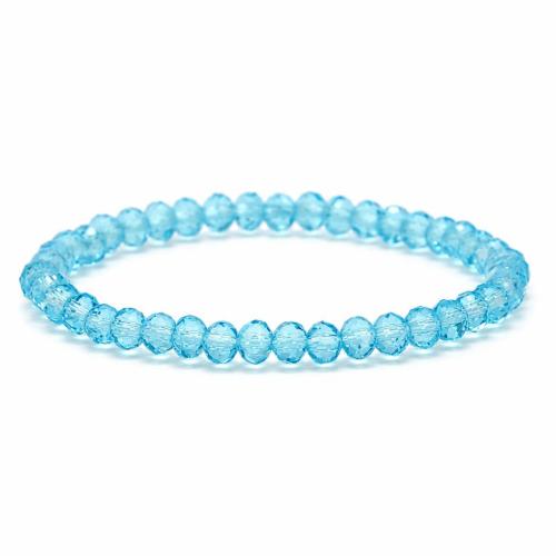 Crystal Bracelet for woman & faceted 6mm Length Approx 6 Inch Sold By PC