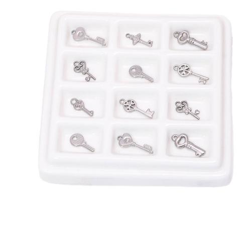 Stainless Steel Pendants 304 Stainless Steel Key DIY Sold By Bag