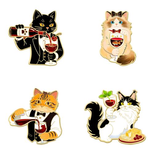 Glazuur broche, Zinc Alloy, plated, mode sieraden & uniseks & verschillende stijlen voor de keuze, meer kleuren voor de keuze, Verkocht door PC