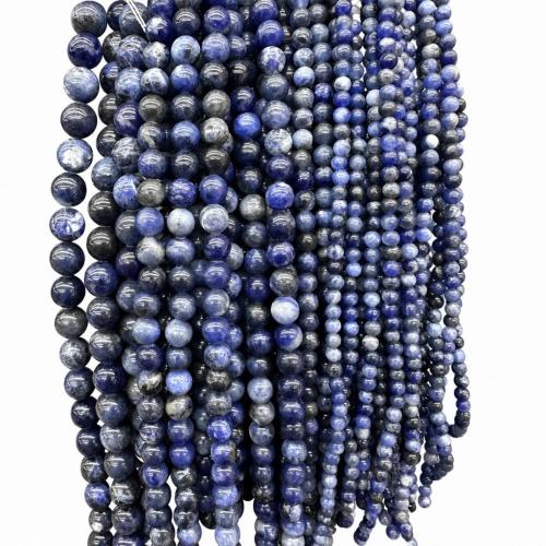 Grânulos de Sodalita, DIY & tamanho diferente para a escolha, vendido para Aprox 38 cm Strand
