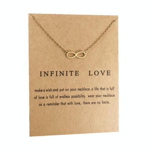 304 Stainless Steel Necklace Infinity plated oval chain & for woman Length Approx 45 cm Sold By PC