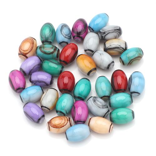 Fashion Glaspärlor, Glas, plated, DIY, fler färger för val, 8x12mm, 30PC/Bag, Säljs av Bag