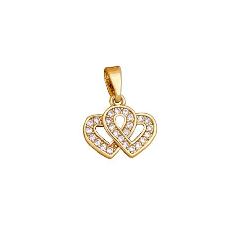 Cubic Zirconia Micro Pave bronze Pingente, cobre, banhado, DIY & Vario tipos a sua escolha & micro pavimento em zircônia cúbica, pendant size 10-12mm, vendido por PC