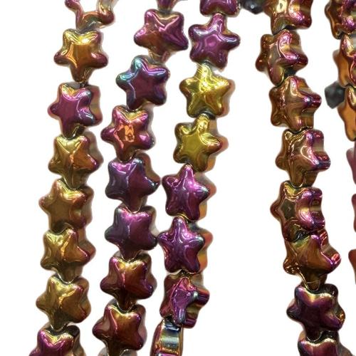 Handmade Lampwork Gyöngyök, Csillag, DIY, több színt a választás, 4mm, Kb 80PC-k/Strand, Által értékesített Strand