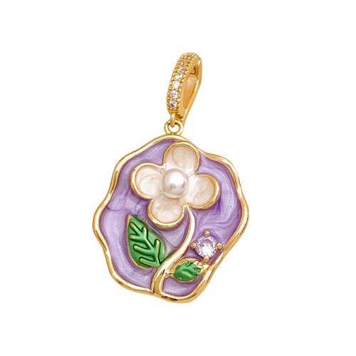Pendants Jewelry Prás, le Pearl Plaisteacha, plátáilte, DIY & stíleanna éagsúla do rogha & cruan, 22.20x20mm, Díolta De réir PC