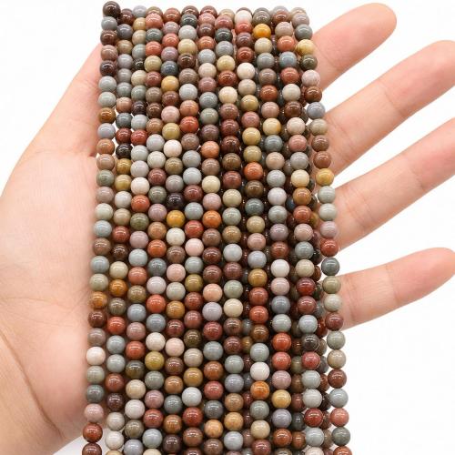 Εικόνα Jasper Χάντρες, Γύρος, DIY & διαφορετικό μέγεθος για την επιλογή, Sold Per Περίπου 38 cm Strand