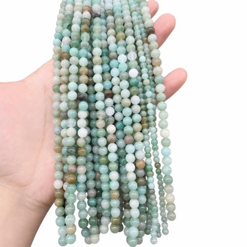 Amazonite Χάντρες, Αμαζόνιος, Γύρος, βαμμένα & DIY & διαφορετικό μέγεθος για την επιλογή, Sold Per Περίπου 38 cm Strand