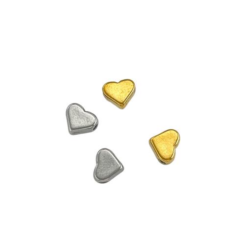 Rustfrit stål Spacer Perler, 304 rustfrit stål, Heart, forgyldt, du kan DIY & forskellige stilarter for valg, Solgt af PC