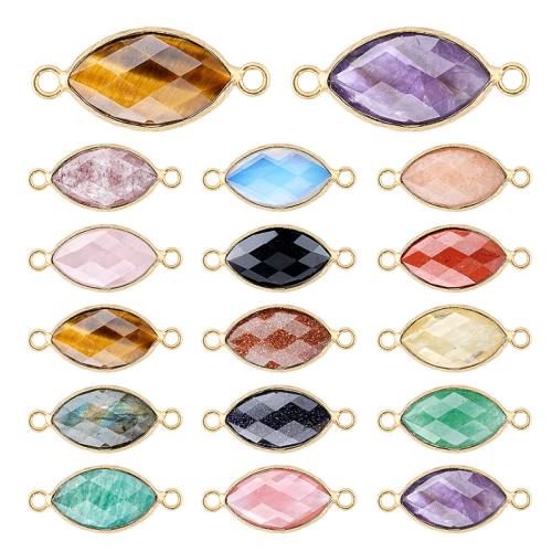 Gemstone nascóirí, Teardrop, plátáilte, DIY & ábhair éagsúla do rogha & ilghnéitheach, 11x25mm, Díolta De réir PC