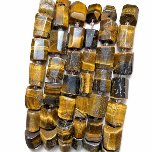 Edelstein Schmuckperlen, Zylinder, DIY & verschiedenen Materialien für die Wahl & facettierte, beads size 10-14mm, verkauft per ca. 38 cm Strang