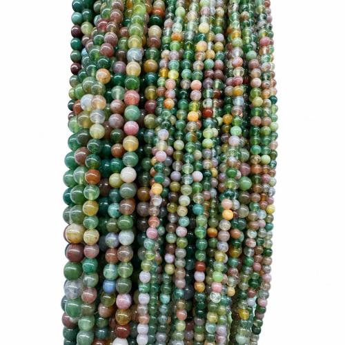 Jade Beads, Jade Rainbow, Runde, du kan DIY & forskellig størrelse for valg, Solgt Per Ca. 38 cm Strand