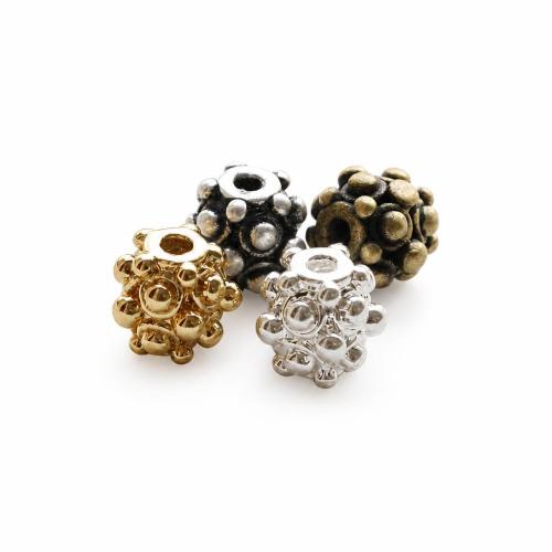 Perline vuote in ottone, placcato, DIY, nessuno, 7mm, Foro:Appross. 1.6mm, Venduto da PC