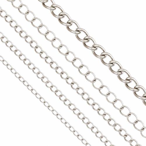 Stainless Steel Oval Chain 304 Stainless Steel DIY Sold By Bag