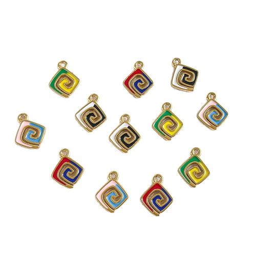 Nerūdijančio plieno papuošalai Pakabukai, Nerūdijantis plienas, padengtą, Pasidaryk pats & emalė, daugiau spalvų pasirinkimas, 11x14mm, 10kompiuteriai/Krepšys, Pardavė Krepšys