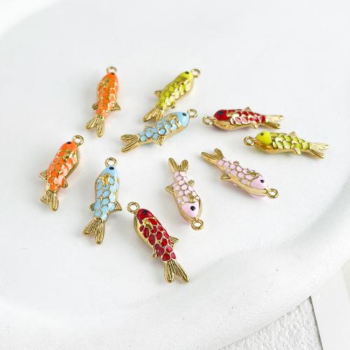 ステンレス鋼アニマルペンダント, ステンレス, 魚, メッキ, DIY & エナメル, 無色, 9x28mm, 10パソコン/バッグ, 売り手 バッグ