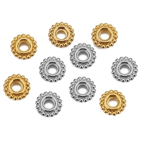 Acier inoxydable Spacer Perles, Acier inoxydable 304, rondelle, DIY, plus de couleurs à choisir, 6mm, Vendu par PC