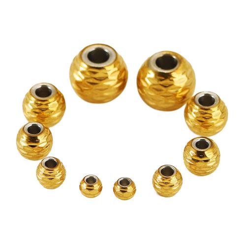 Acier inoxydable Spacer Perles, Acier inoxydable 304, Rond, DIY, plus de couleurs à choisir, Vendu par PC