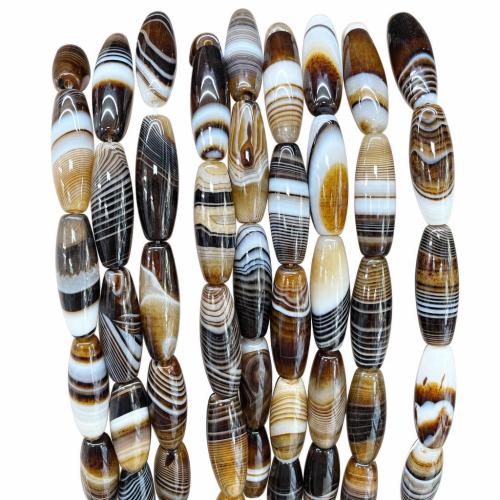 Perles agates, Agate, poli, DIY, plus de couleurs à choisir, 10x30mm, Vendu par Environ 38 cm brin
