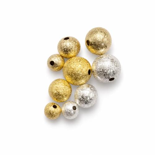 Brass távtartó gyöngyök, Sárgaréz, Kerek, galvanizált, DIY & matt, több színt a választás, Által értékesített Bag