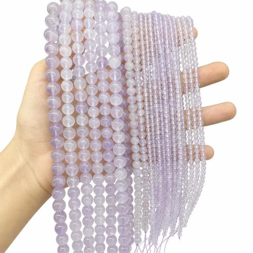 Perles en jade, Rond, DIY & normes différentes pour le choix, violet, Vendu par Environ 38 cm brin