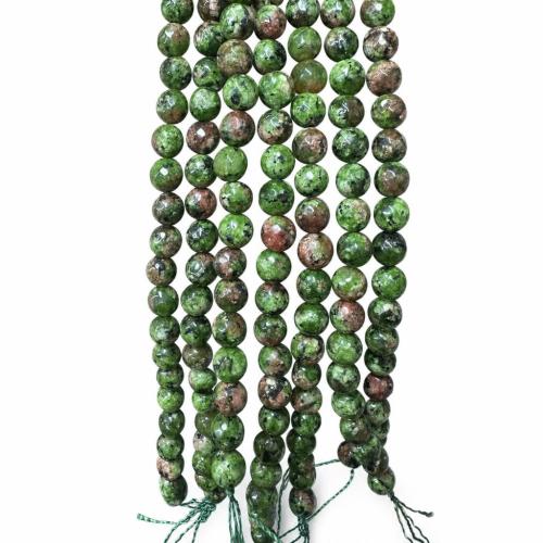 Perles unakite, Rond, DIY & normes différentes pour le choix & facettes, Vendu par Environ 38 cm brin