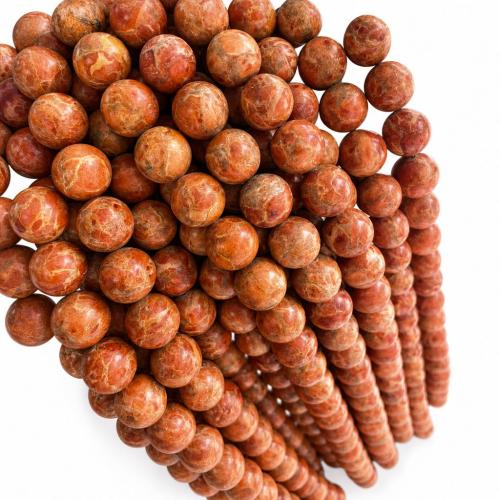 Grass Coral Bead, Runde, poleret, du kan DIY & forskellig størrelse for valg, appelsin, Solgt Per Ca. 40 cm Strand
