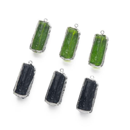 Emerald Pendant plated DIY Sold By PC