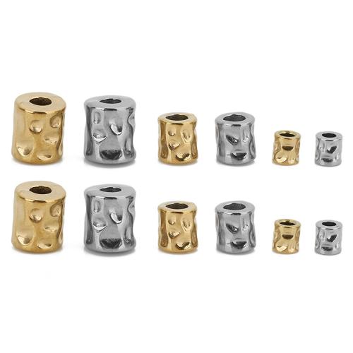 Ruostumaton teräs Välike helmiä, 304 Stainless Steel, Pyöreä Tube, tee-se-itse & erikokoisia valinnalle & kädenvääntöä, enemmän värejä valinta, Myymät PC
