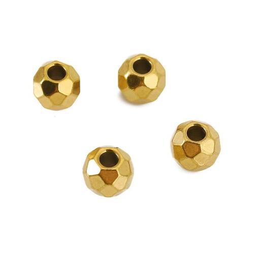 Stainless Steel Spacer Kralen, 304 roestvrij staal, Ronde, DIY & gefacetteerde, meer kleuren voor de keuze, Verkocht door PC