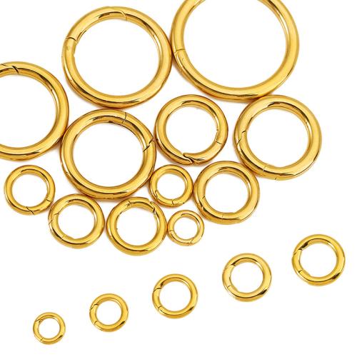 Stainless Steel Ékszer Kapcsos, 304 rozsdamentes acél, Fánk, DIY, több színt a választás, Által értékesített PC