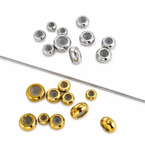 Stainless Steel Spacer Kralen, 304 roestvrij staal, plated, DIY & verschillende grootte voor keus, meer kleuren voor de keuze, Verkocht door PC