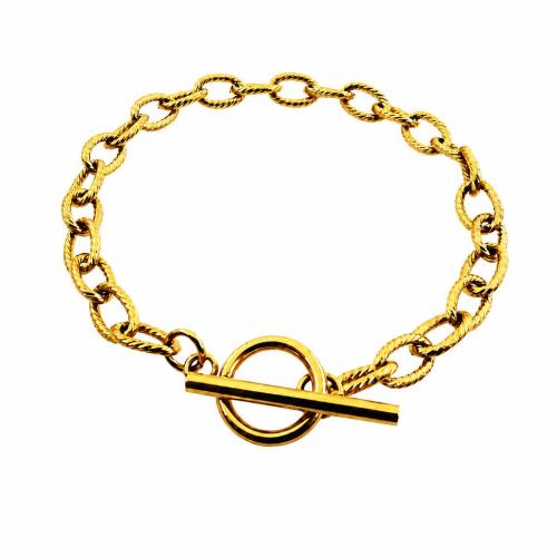 304 Stainless Steel Bracelet Vacuum Ion Plating fashion jewelry & for man Sold By PC