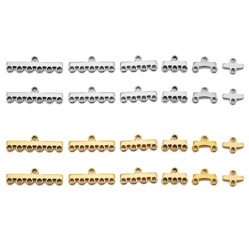 Rustfrit stål Connector, 304 rustfrit stål, du kan DIY & forskellige stilarter for valg & multi sløjfer, Solgt af PC