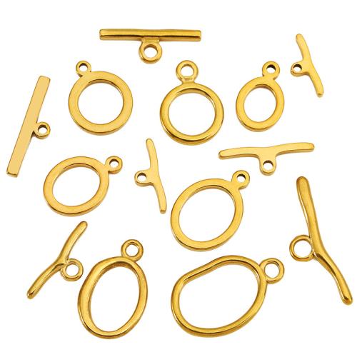 Stainless Steel Toggle Clasp 304 Stainless Steel Vacuum Ion Plating DIY Sold By Set