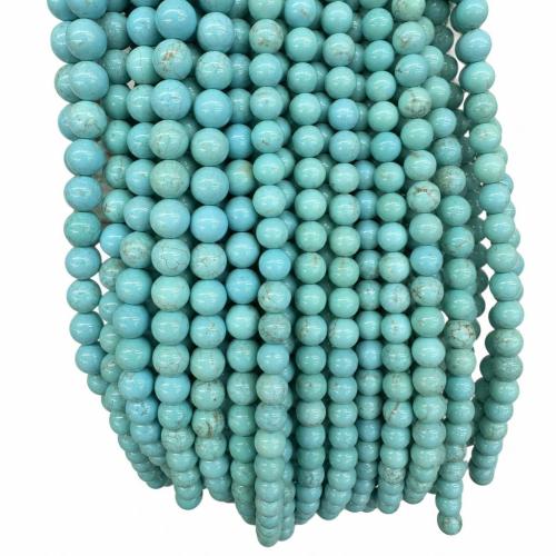 Turquoise Beads Natural Turquoise Round DIY Sold Per Approx 38 cm Strand