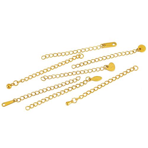 Stainless Steel Extender Chain 304 Stainless Steel Vacuum Ion Plating DIY Sold By PC