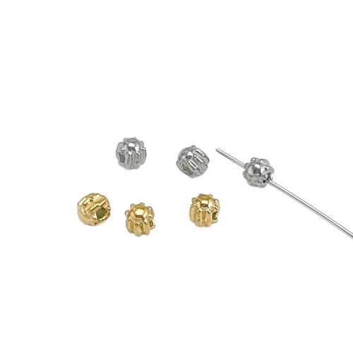 Acier inoxydable Spacer Perles, Acier inoxydable 304, Placage, DIY, plus de couleurs à choisir, 4x4mm, Vendu par PC