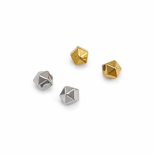 Acier inoxydable Spacer Perles, Acier inoxydable 304, Motif géométrique, Placage, DIY, plus de couleurs à choisir, 4x4mm, Vendu par PC